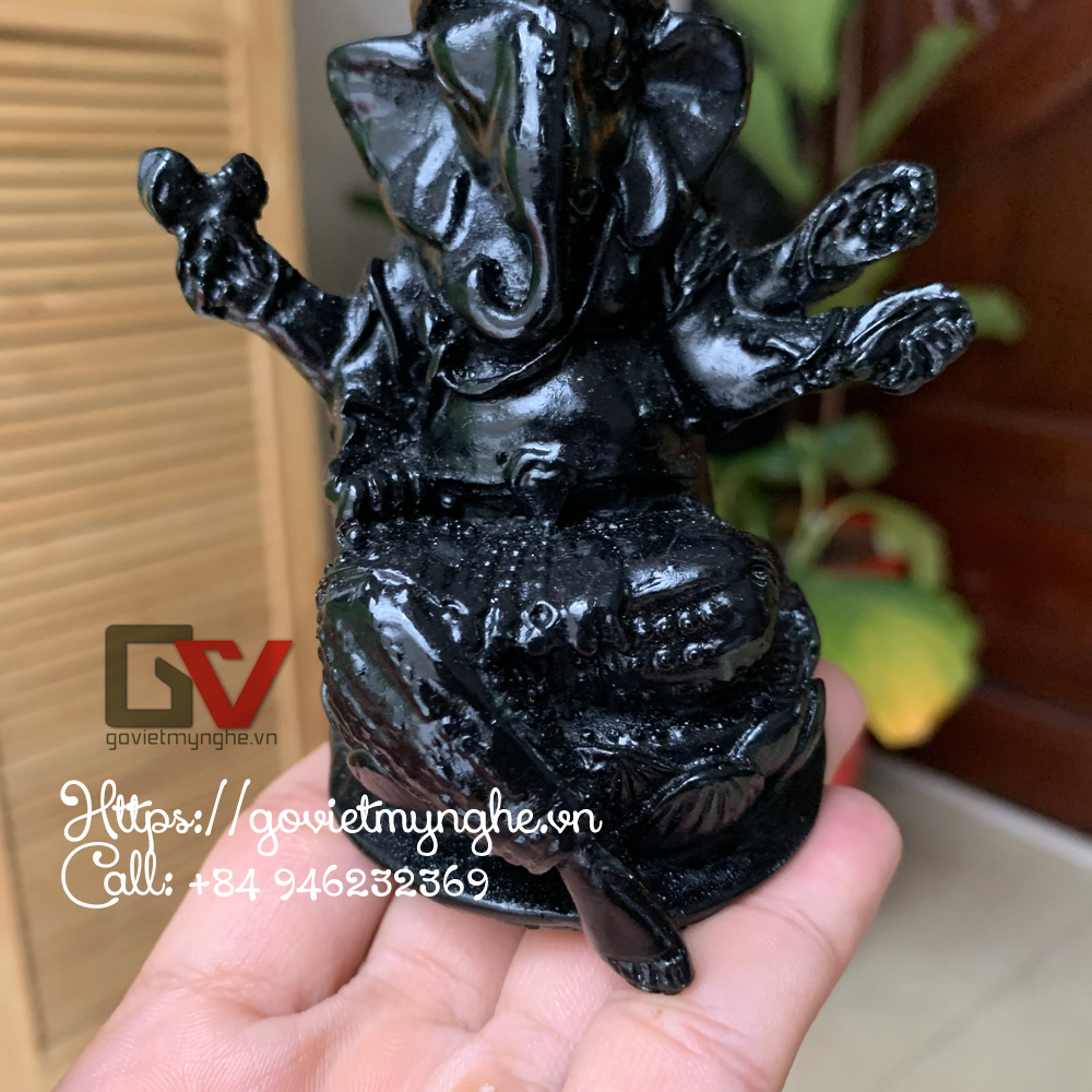 Stone Ganesha Statues (Black Color)