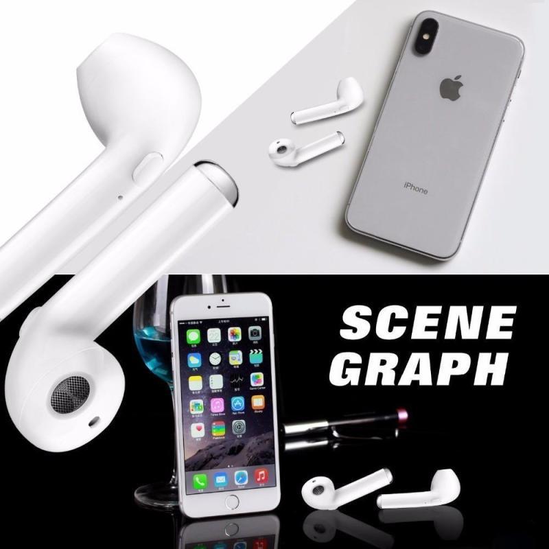 【 với Đồng hồ LED miễn phí】Tai Nghe Bluetooth I7S