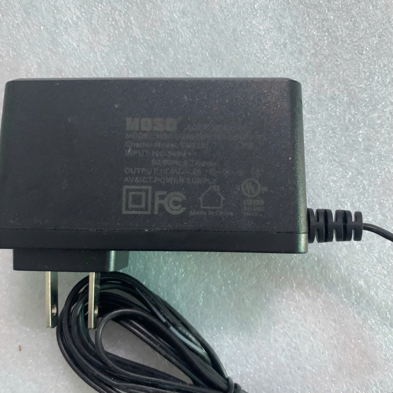 Adapter nguồn 12V 2A MOSO hàng bãi Zin