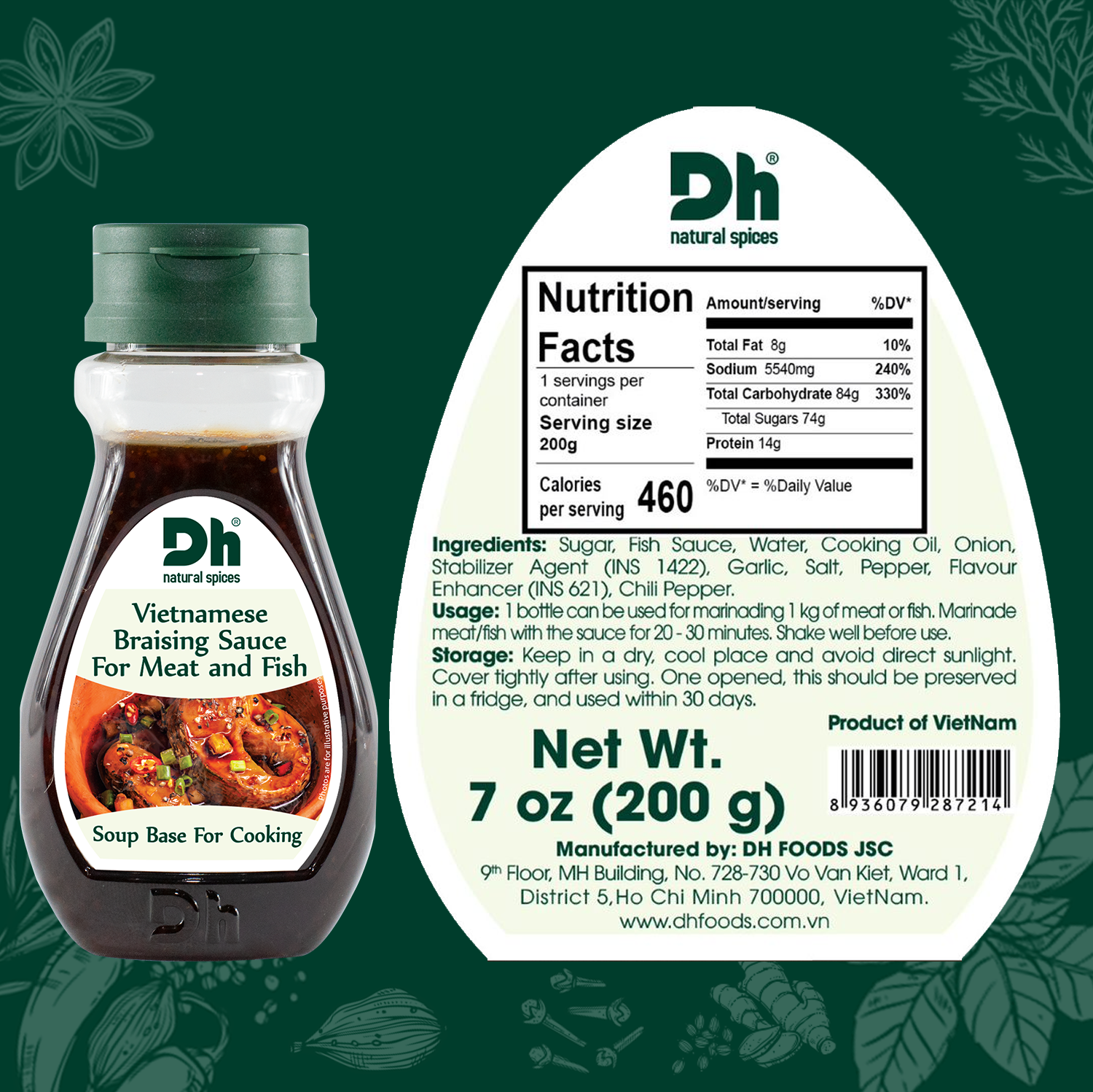 Sốt Kho Thịt Cá 200gr Dh Foods