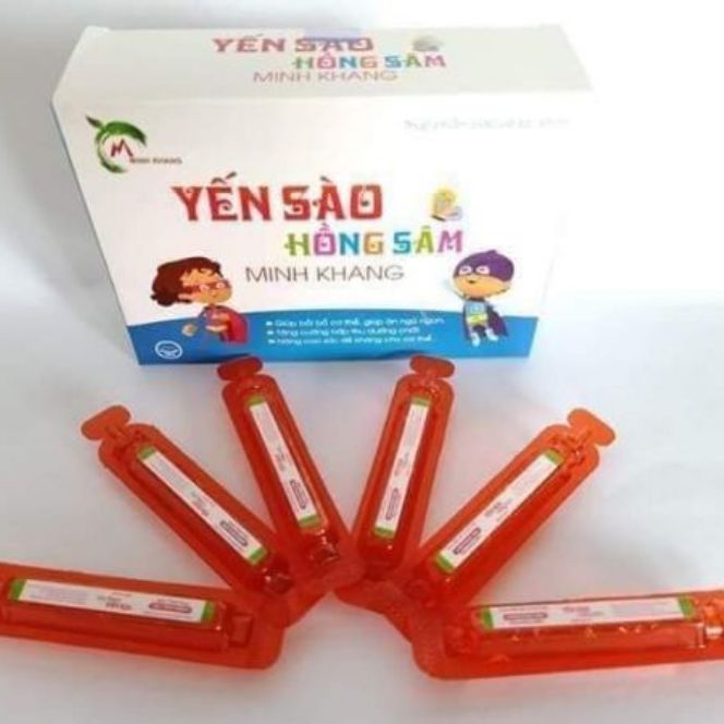 yến sào hồng sâm minh khang dành cho bé biếng ăn