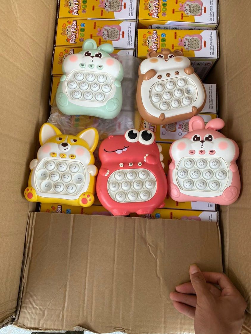 Pop It Điện Tử Pop Pit điện Tử (tặng Pin) máy chơi game giải trí theo nhạc 999level Nhựa cao cấp