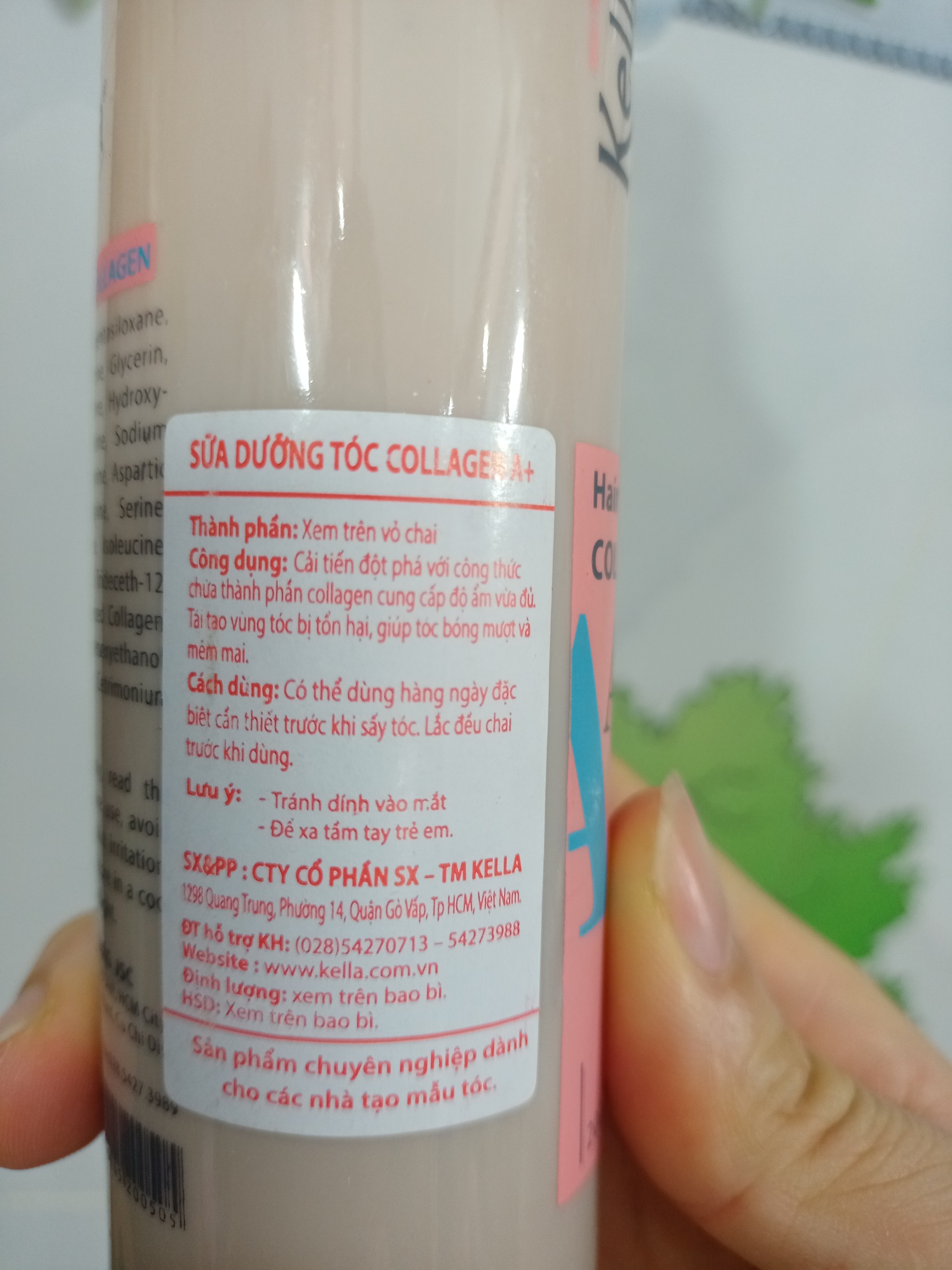 Sữa dưỡng tóc Collagen Kella A+
