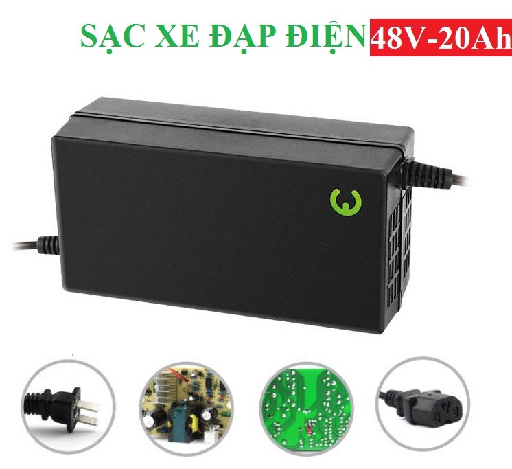 SẠC BÌNH ẮC QUY - 48V-20ah-XE ĐẠP ĐIỆN