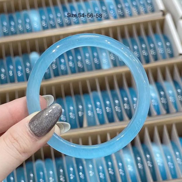 Vòng tay đá mắt mèo nguyên khối