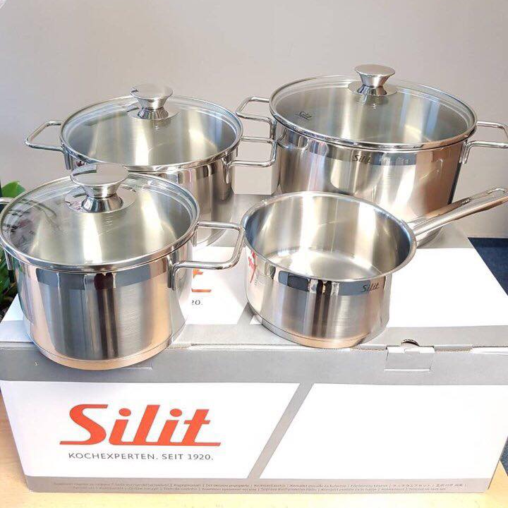 Bộ nồi bếp từ Silit Pisa 4 món