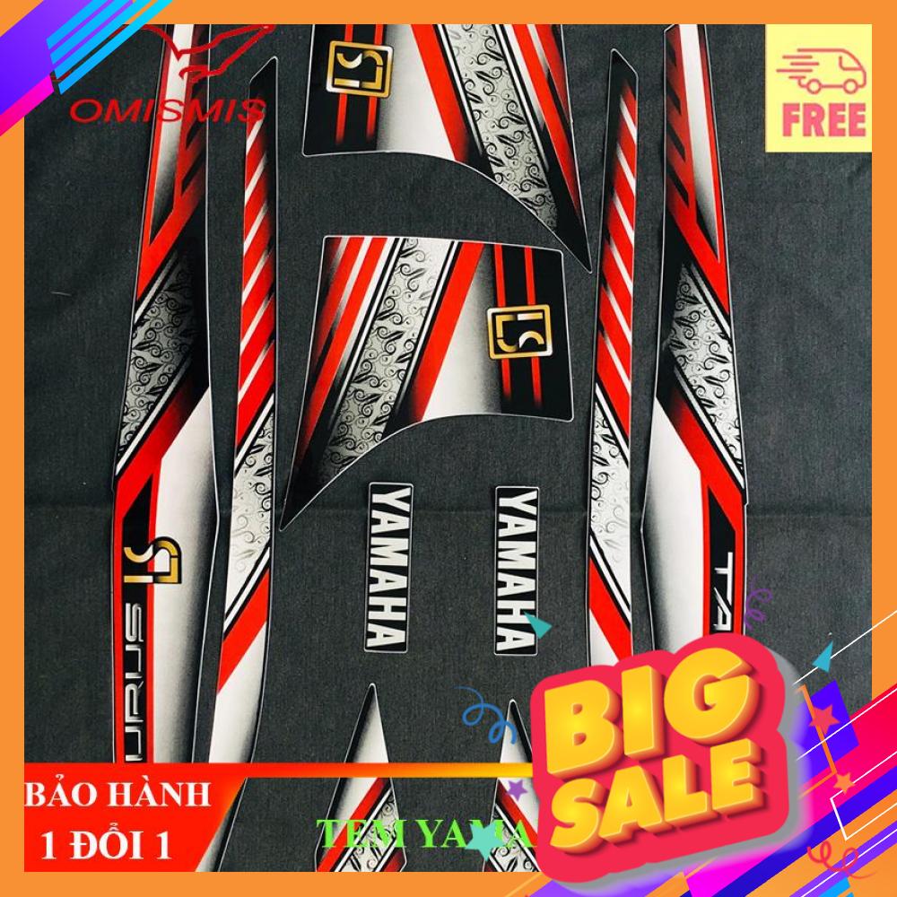 [YAMAHA TAURUS LS] BỘ TEM RỜI MẪU ZIN DÁN FULL XE YAMAHA TAURUS LS HÀNG CAO CẤP 3 LỚP CHỐNG NƯỚC MÀU ĐỎ