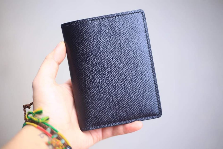 Ví da handmade dáng đứng