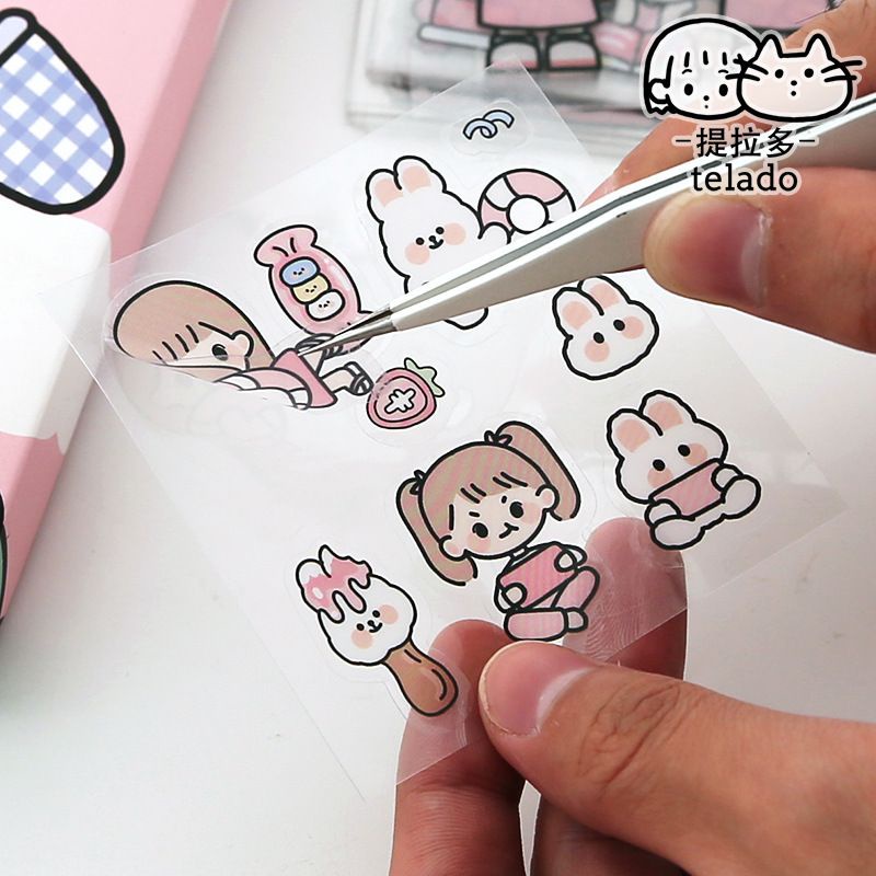 Miếng Dán Sticker,Miếng Dán Trang Trí Họa Tiết Hoạt Hình Trang Trí Bình Nước,Điện Thoại,Laptop...