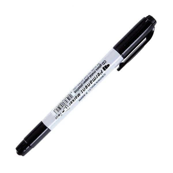 Cá chép - bút lông dầu crown p-800w - mực đen