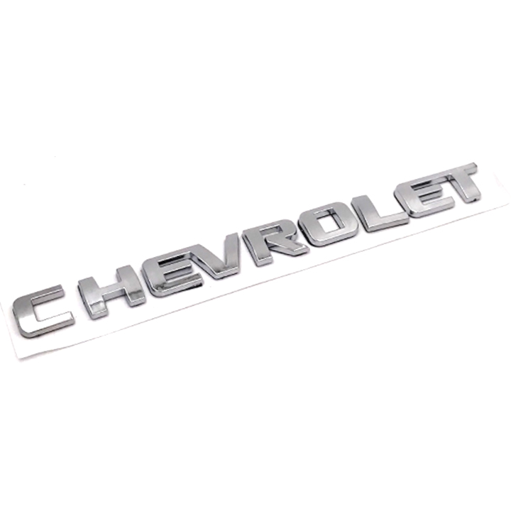 Tem logo nổi Chevrolet dán trang trí đuôi xe