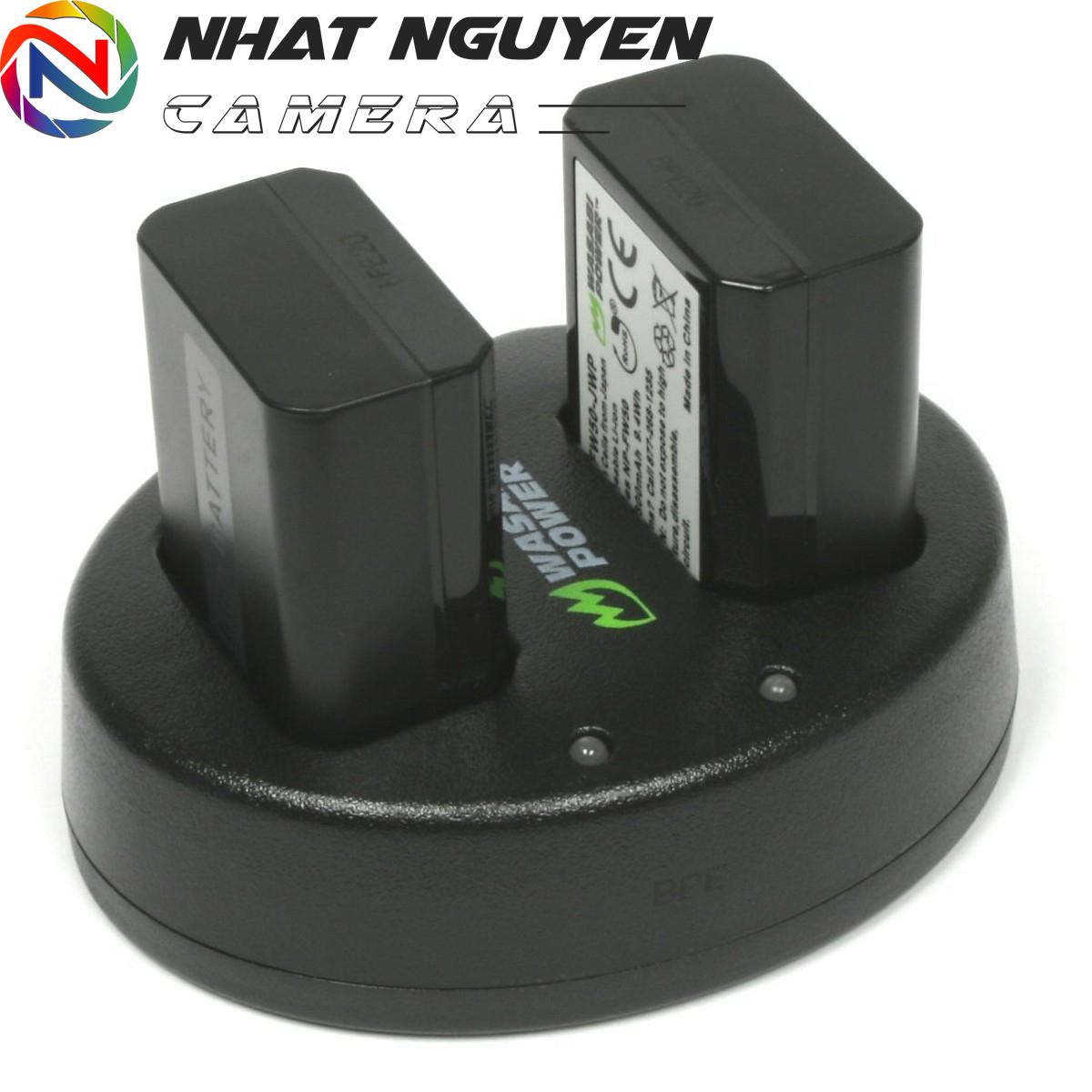 Bộ 2 pin và 1 sạc đôi wasabi fw50 cho sony