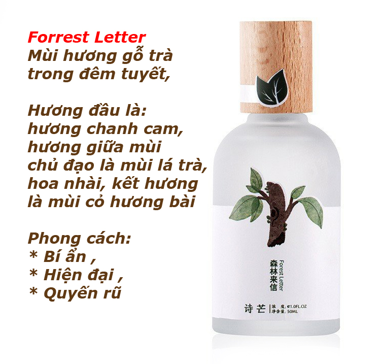 Nước Hoa Body Mist Nắp Gỗ Mẫu Mới 50ML