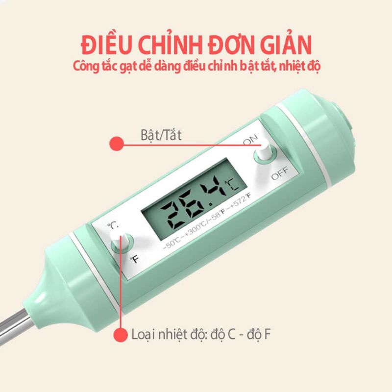 Que đo nhiệt độ sữa KICHILACHI