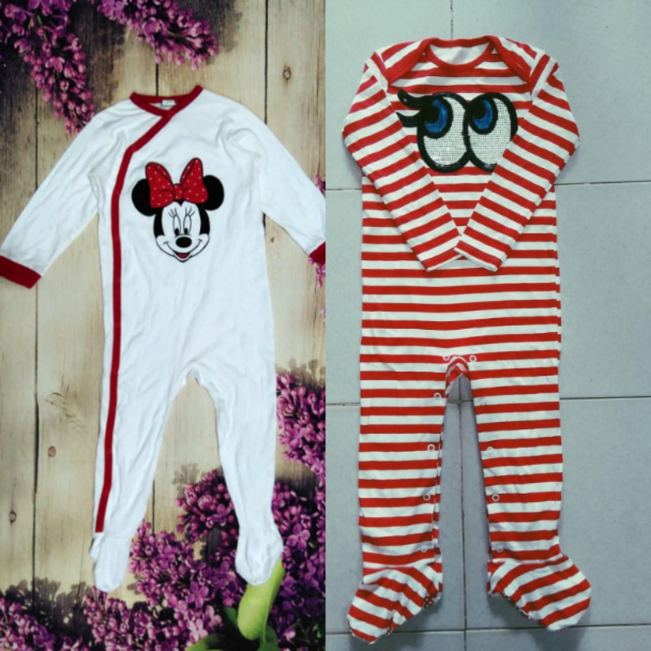 Sét 2 body liền tất Mickey cho bé 0-24 tháng