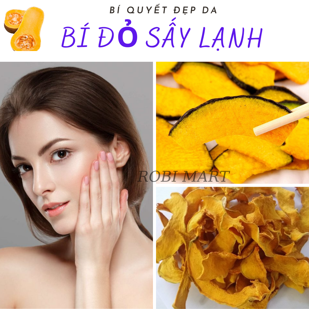 [HCM]Bí đỏ thái lát sấy lạnh -Trọng lượng 250 gram