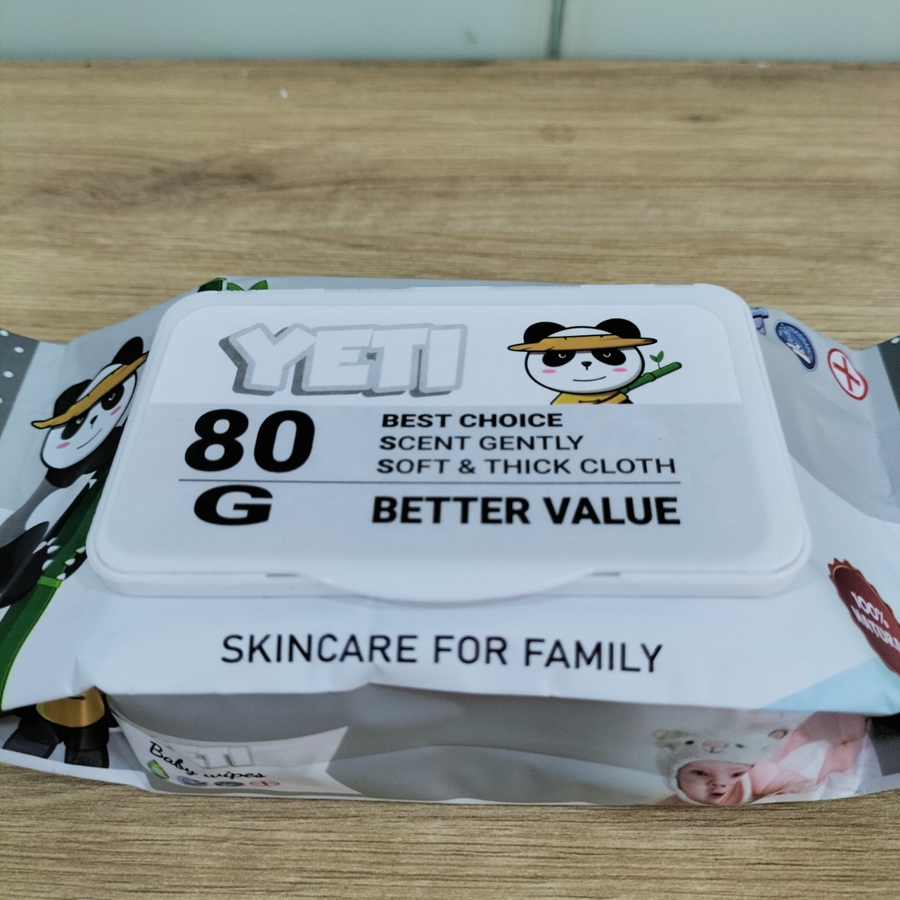 (Hỏa Tốc HCM)Khăn Giấy Ướt YeTi Thái Lan Không Mùi Xám 80gr