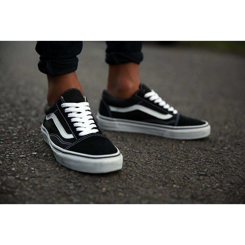 GIÀY VANS 🎁 freeship 🎁 OLD SKOOL MÀU ĐEN full box bill