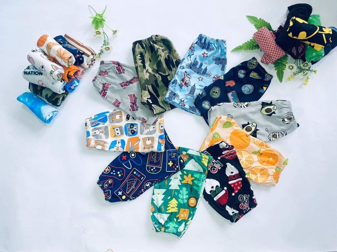 Quần thun cotton bé trai (15-30kg)