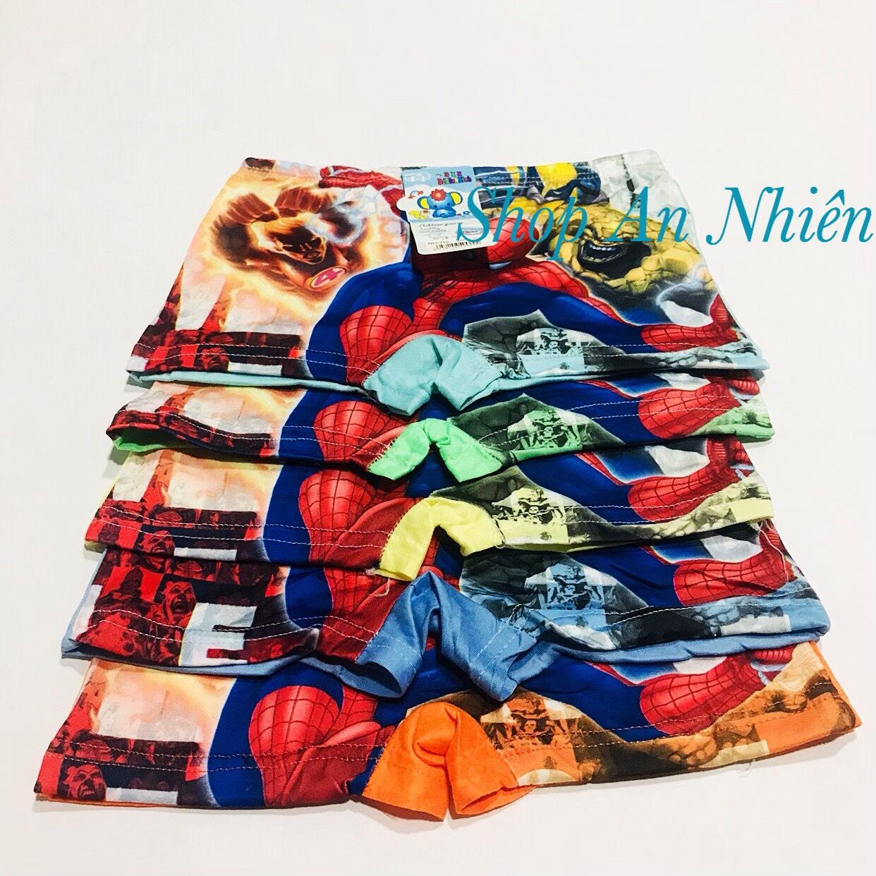 [HCM]COMBO 5 QUẦN LÓT NGƯỜI NHỆN BÉ TRAI 10-25KG