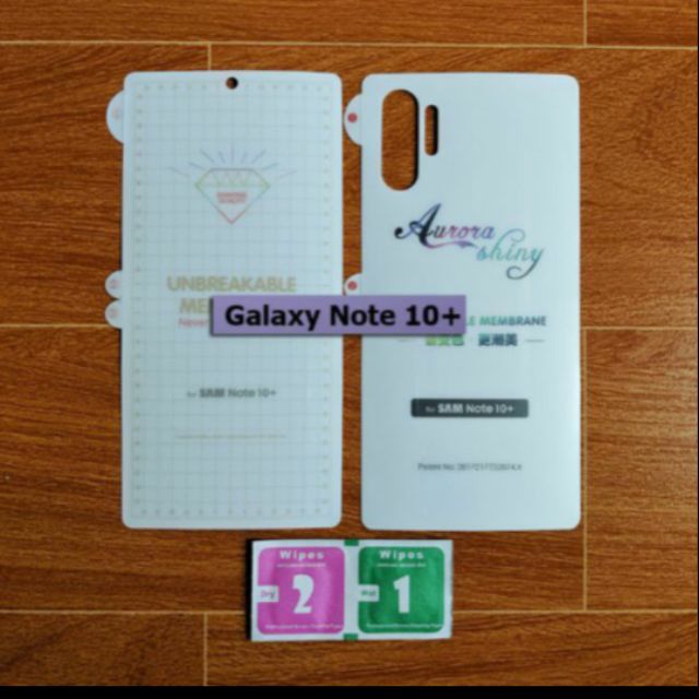 Tấm Dán chống xước PPF Galaxy note 10 pro/note 10 plus mặt trước và mặt sau123123