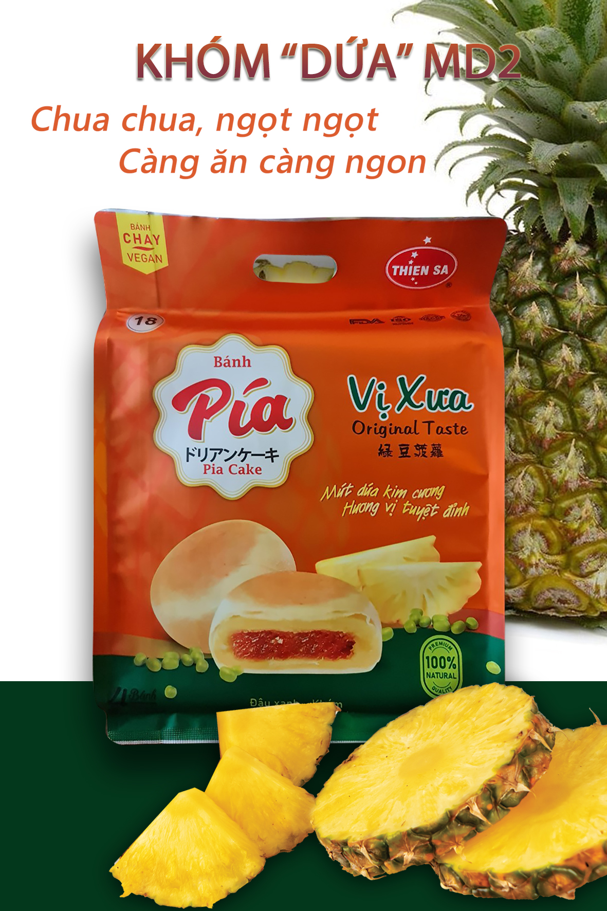 BÁNH PÍA (KHÓM) MỨT DỨA MD2