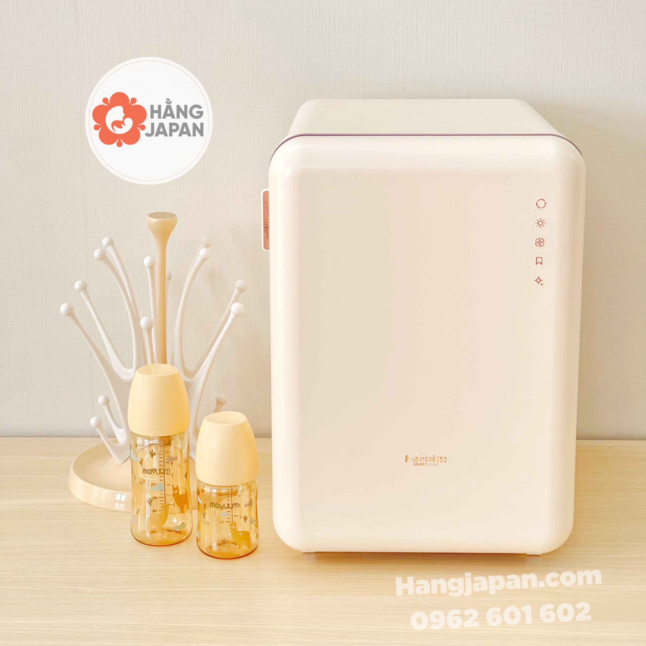 Máy tiệt trùng bình sữa UV Haenim 4g/5g Premium - Tiệt Trùng UV LED / Sấy khô - Diệt khuẩn 99%