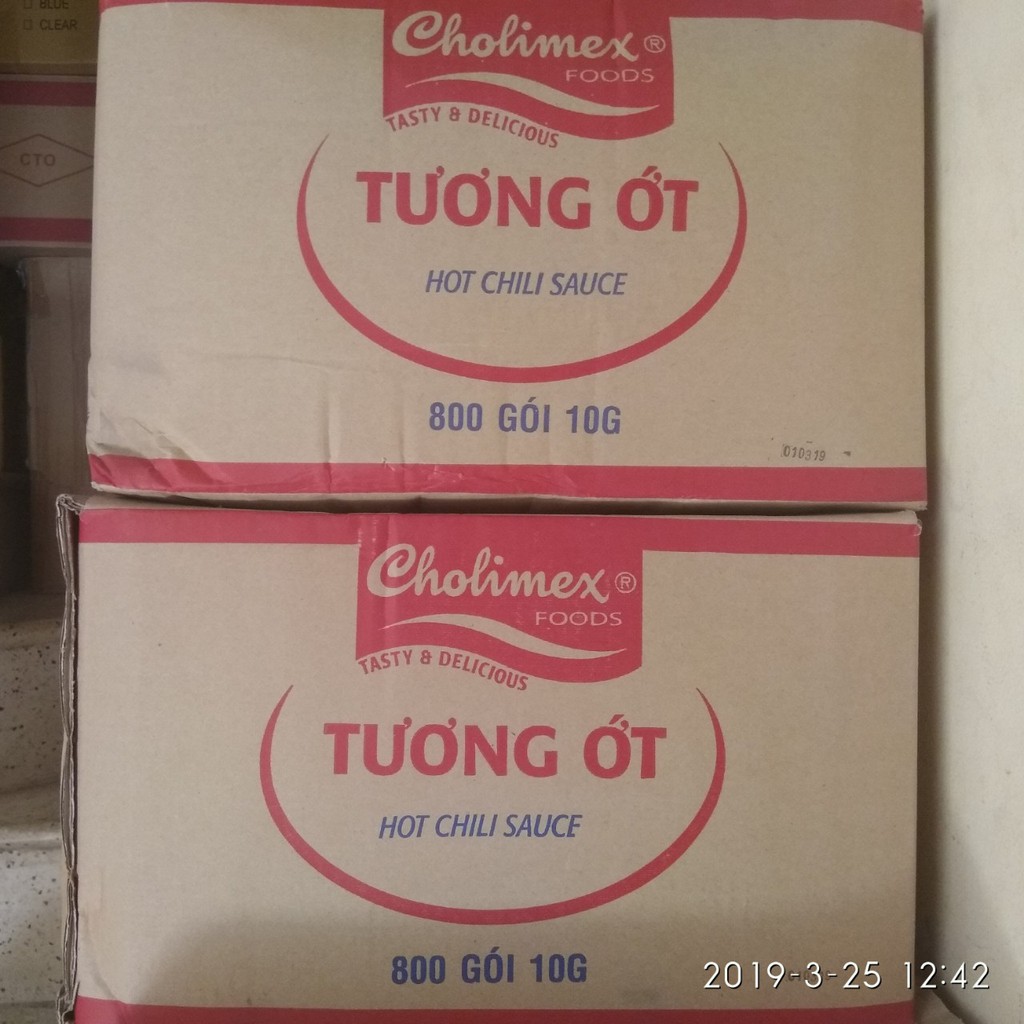 [CHOLIMEX] [50 gói x 10g] TƯƠNG ỚT GÓI NHỎ [VN] Chilli Sauce (choli-hk)