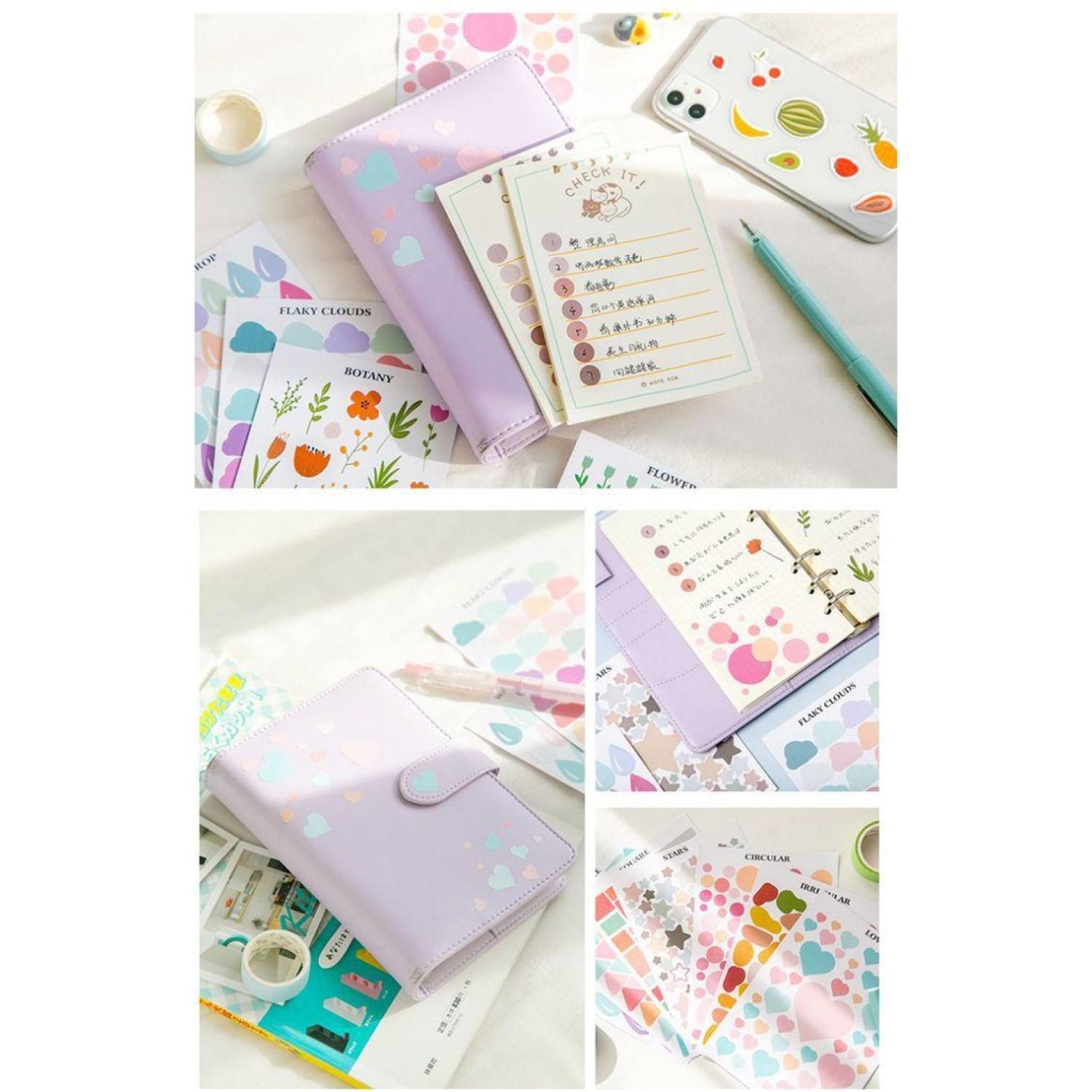 Sticker dán sổ sticker dán họa tiết dễ thương