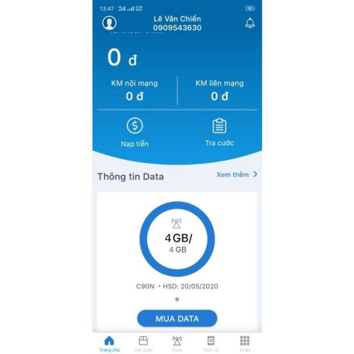 [HCM]Sim 4G Mobifone C90N