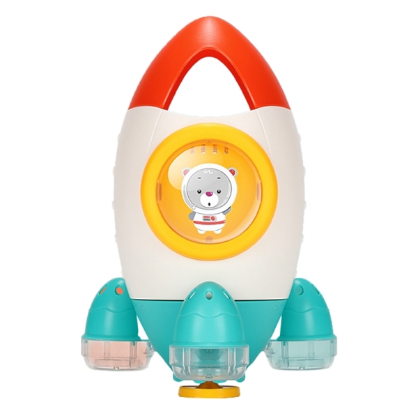 Baby Bath Toys Space Rocket Shape Bathtub Toys for Toddlers Spray Water Toys Fun Pool Toys Best Gift for Baby Kids
