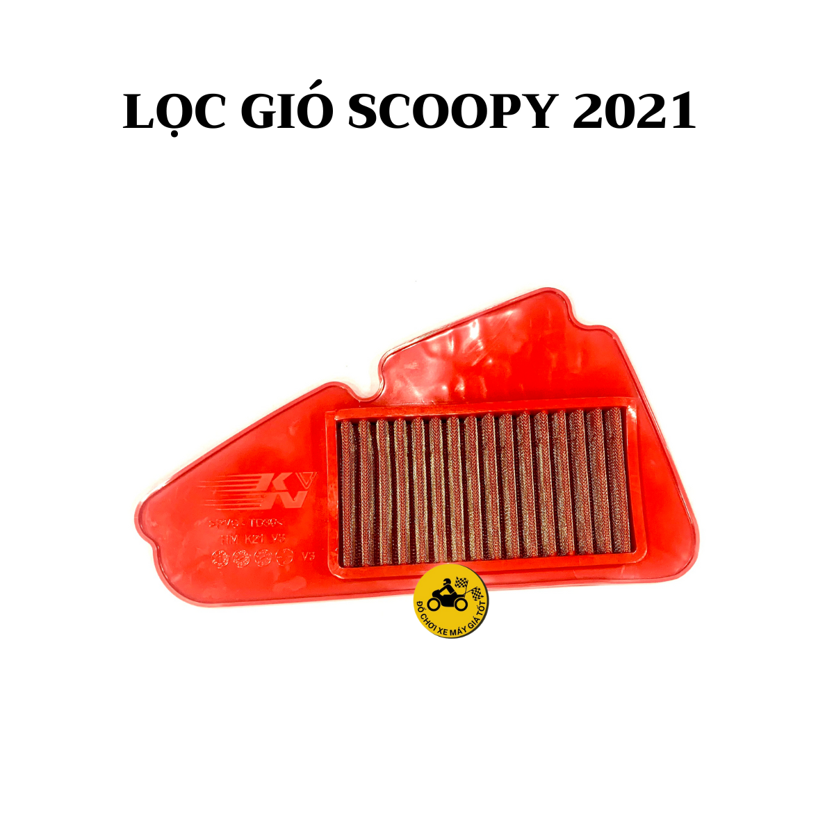 Combo lọc gió và ốp pô e trong suốt scoopy 2021