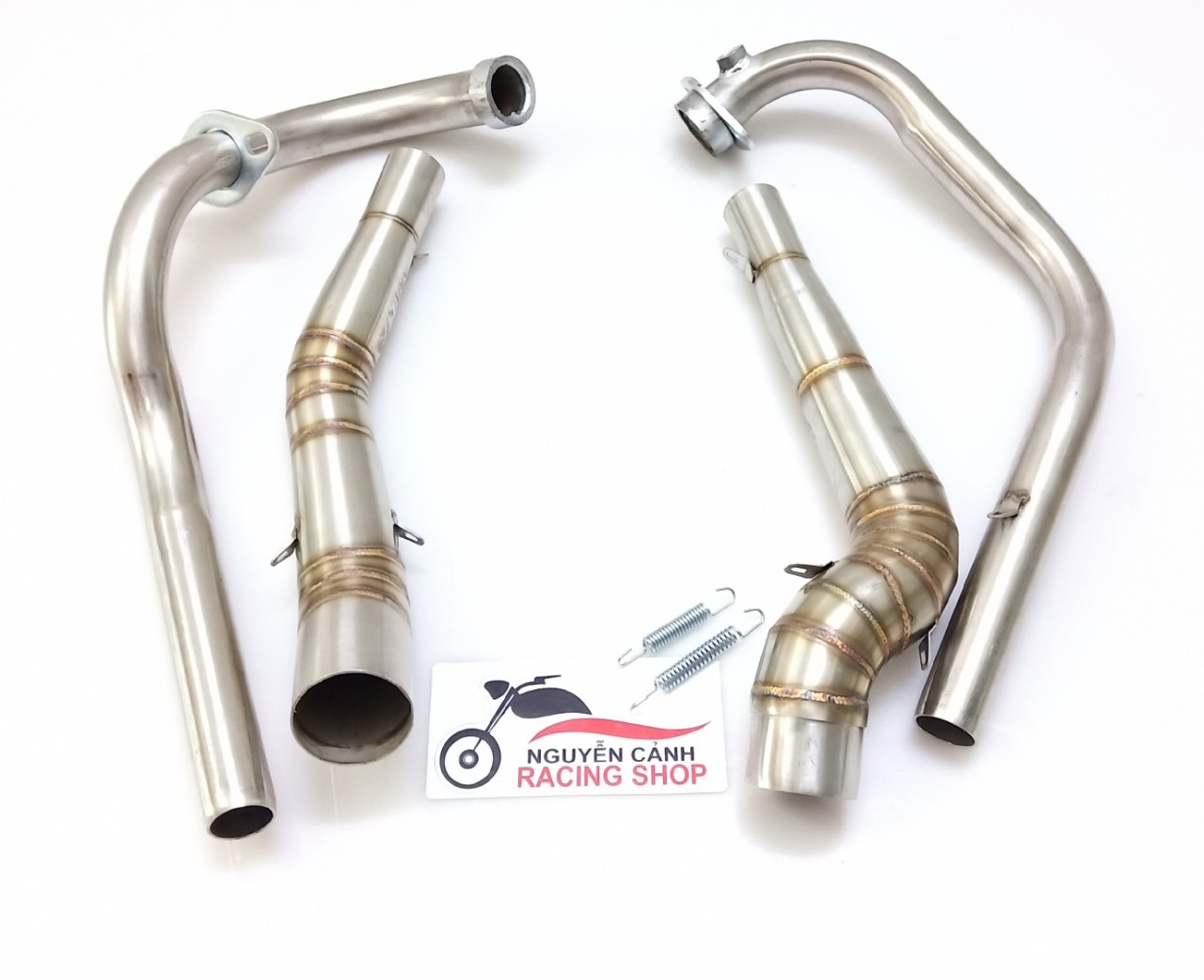 cổ pô 2 khúc wave sirius exciter raider winner sonic