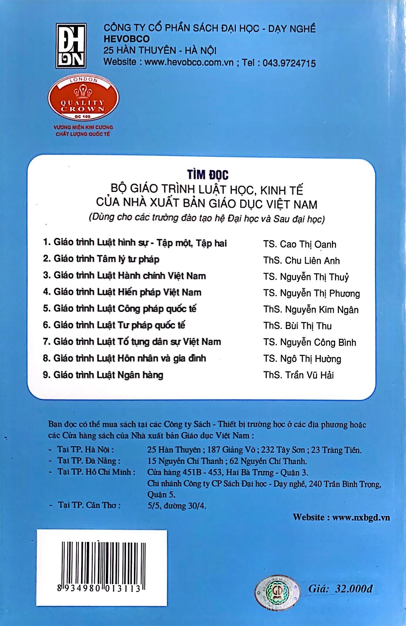 Sách - Giáo Trình Tội Phạm Học