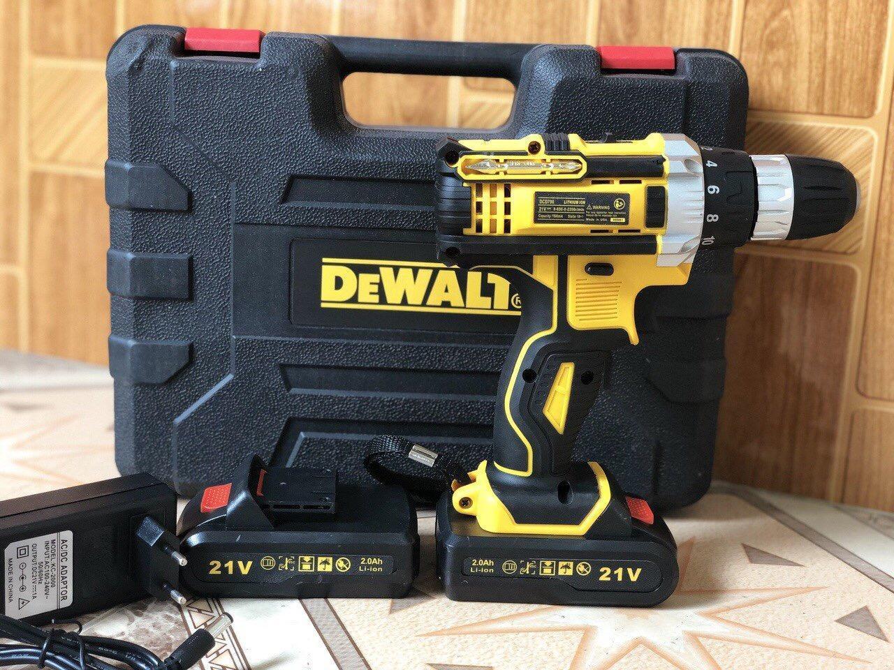 Máy khoan búa chạy  Pin Dewalt 21v- USA