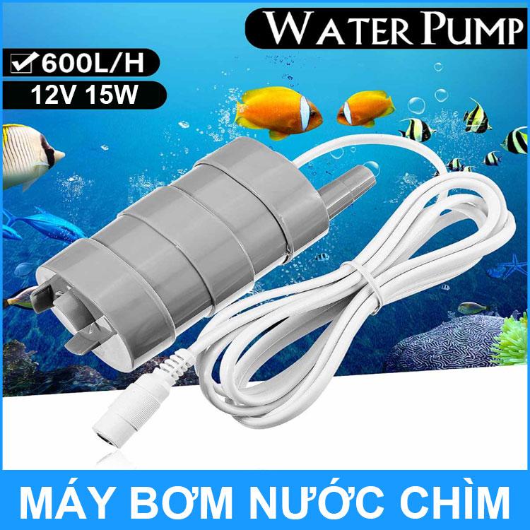 Máy bơm nước chìm mini 12V 15W 600L JT-500