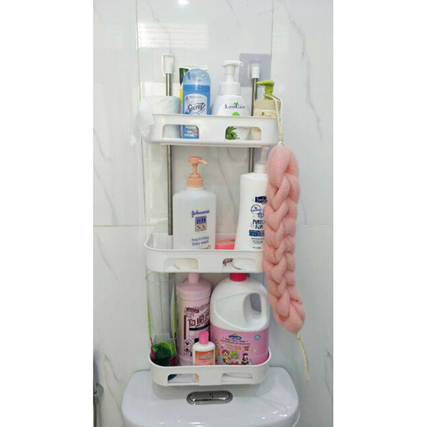 Kệ để đồ nhà tắm hít chân không 3 tầng