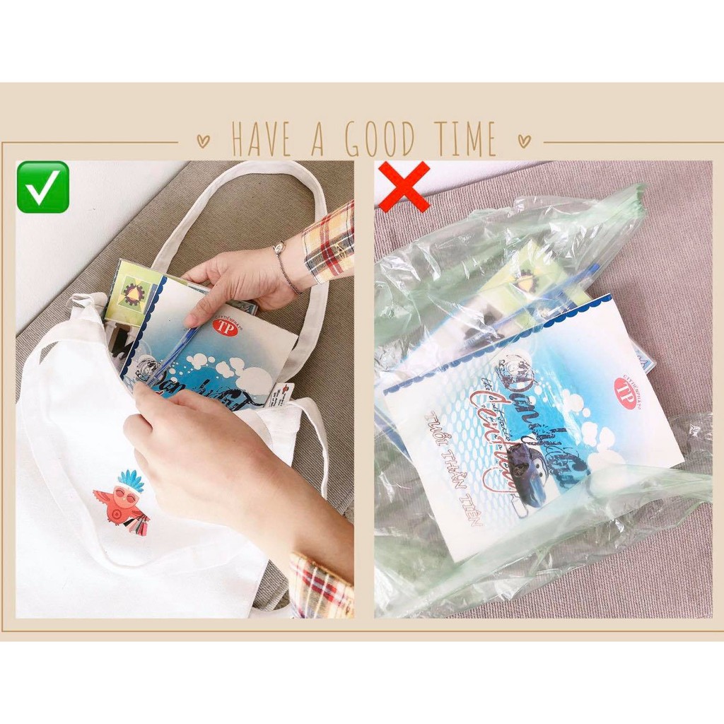 [Gift] Túi tote trắng THOCA HOUSE