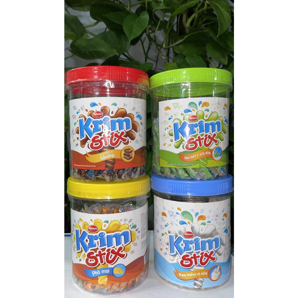 Kẹo Mềm Krim Stix Vị Sữa (Hộp 100 cái x 4.3g)