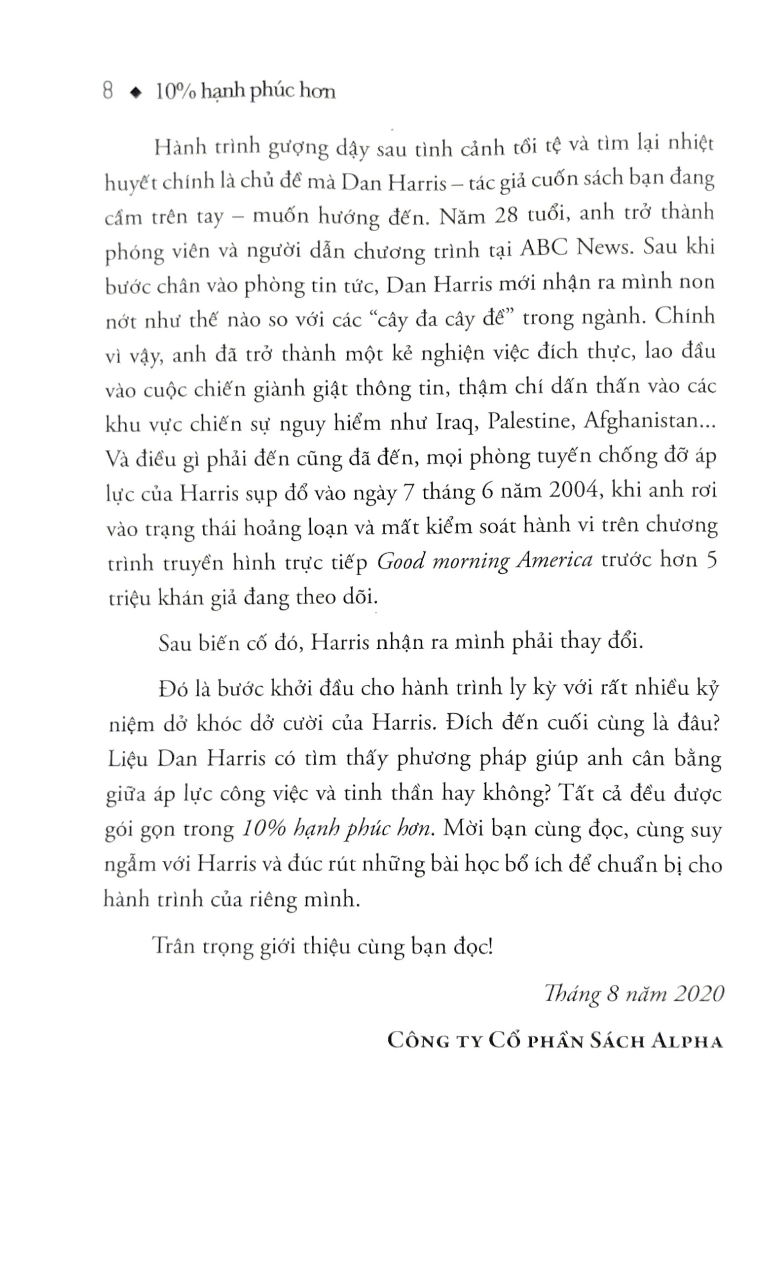 Sách Alphabooks - 10% Hạnh Phúc Hơn - 10% Happier