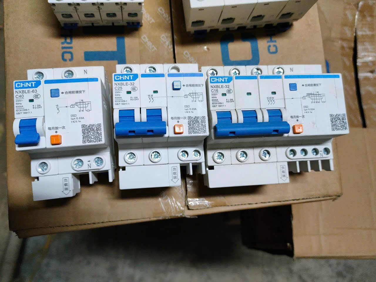 Aptomat chống rò – chống giật chint 1P+N (32A-100A)