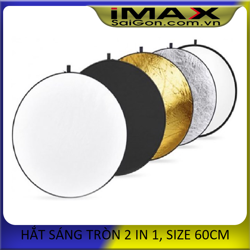 [HCM]Hắt sáng tròn 2 in 1 vàng-bạc size 60cm