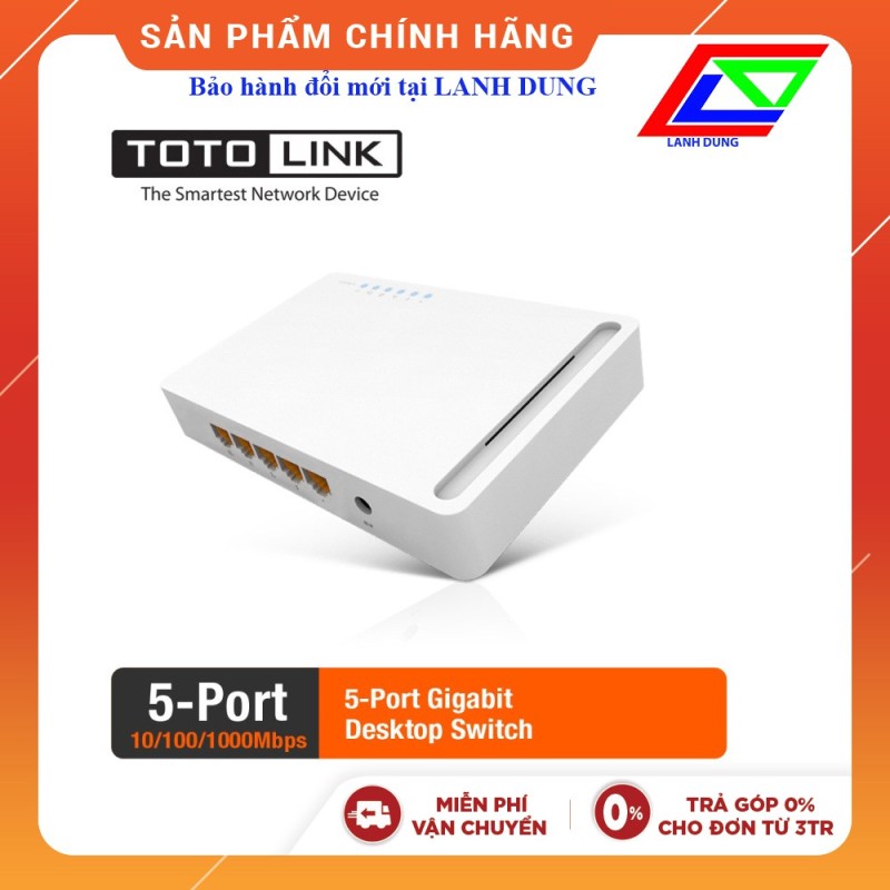 Bộ Chia Mạng Totolink S505G - Switch 5 Cổng Gigabit (BH đổi mới tại Lanh Dung)