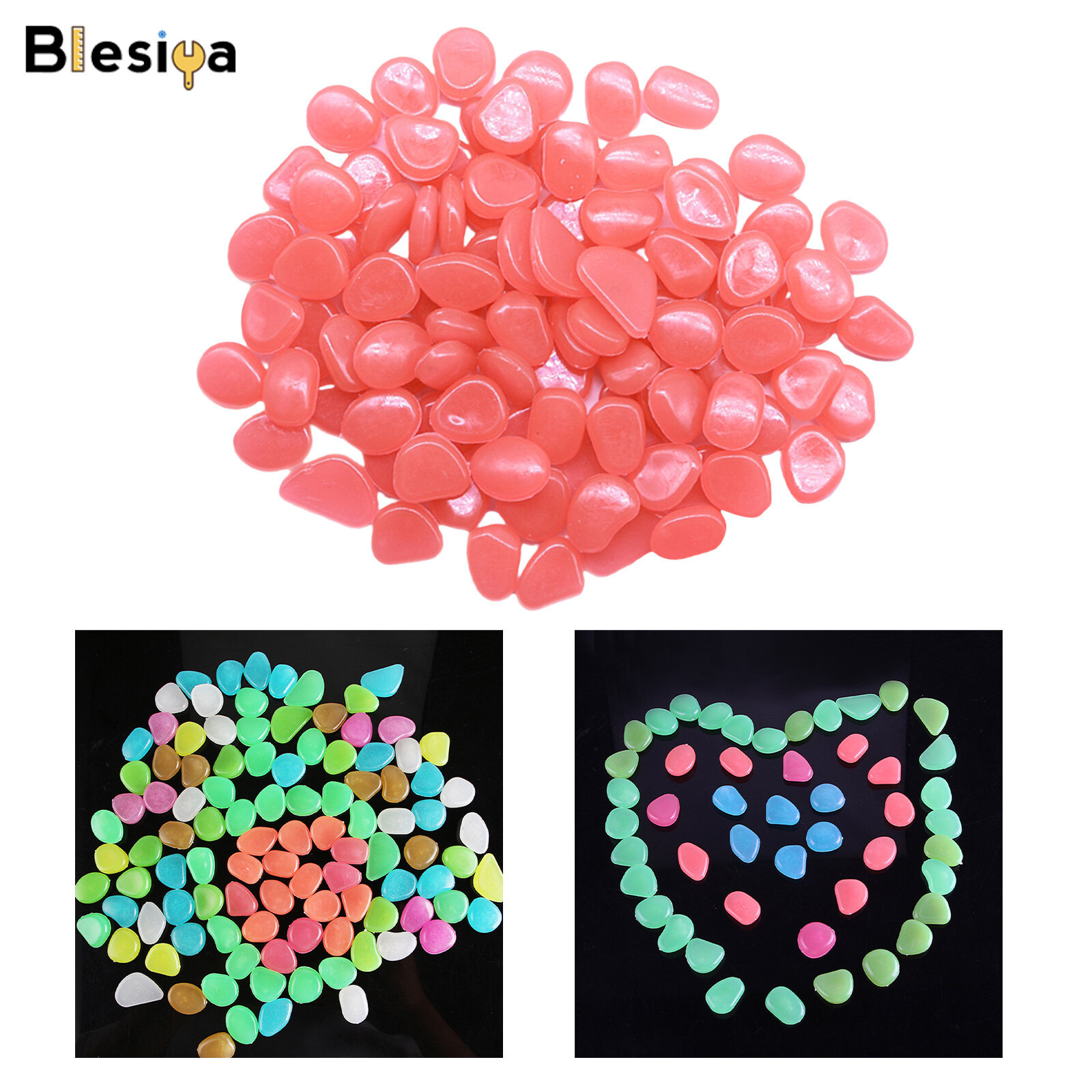 Đá cuội phát sáng blesiya đá phát sáng, để trang trí lối đi