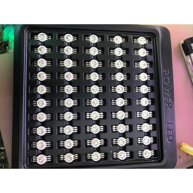 Mắt led 3w -7 mầu