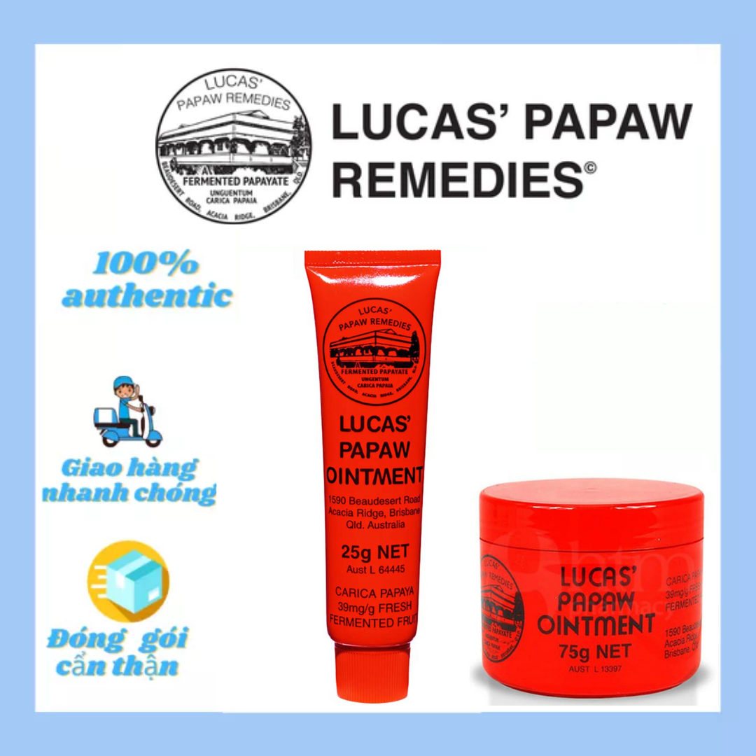[HCM][Đủ Size] Kem Đa Năng Đu Đủ Lucas Papaw Ointment