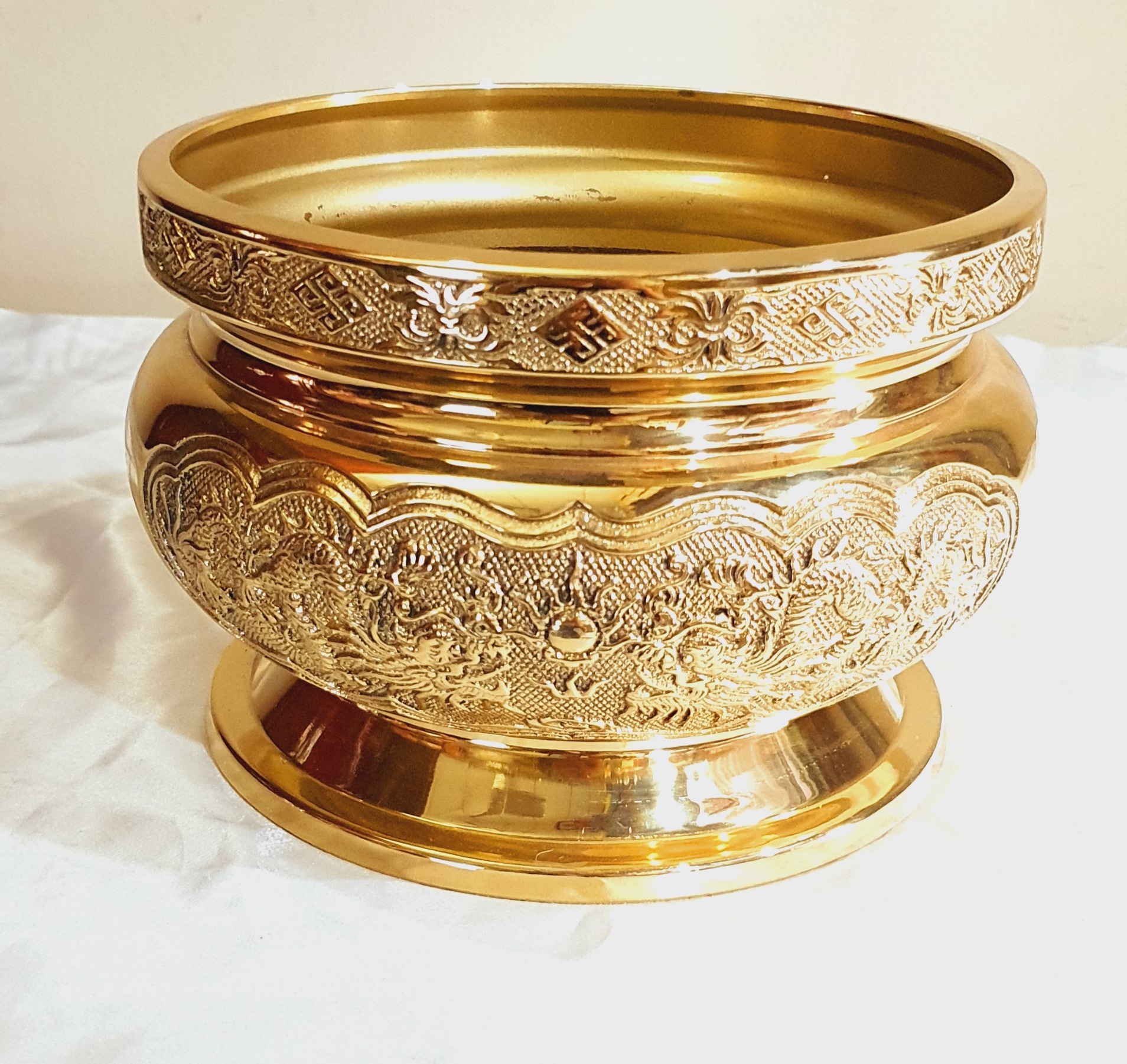 Bát Hương Bầu Bằng Đồng (4 cỡ)