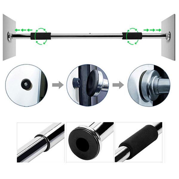 Xà đơn treo tường 60-100cm (Bạc)