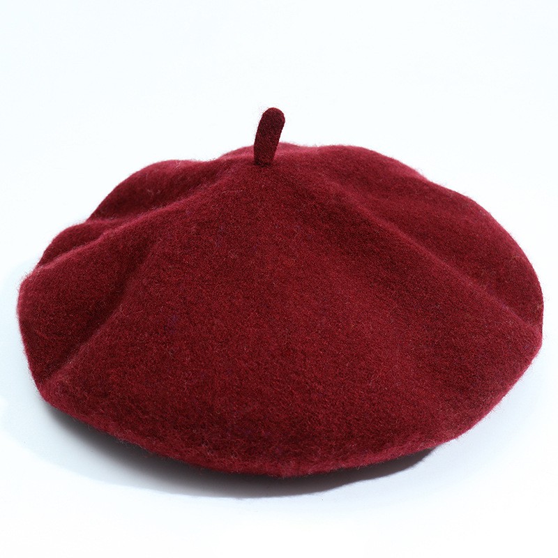 Mũ nồi beret dạ  Ảnh thật
