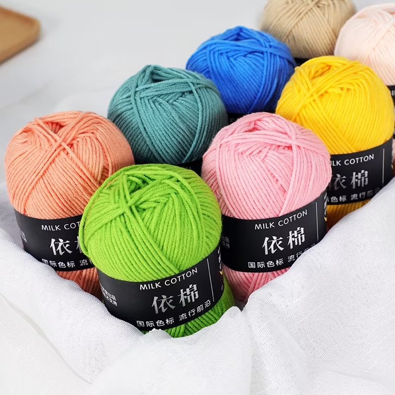 Len Milk Cotton - Bông Len Sợi Sữa 50gr